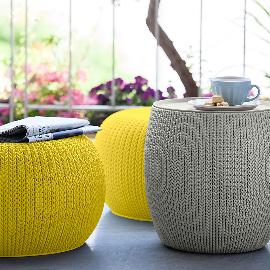 Set Keter Cozy V2 - Puf + Mesita