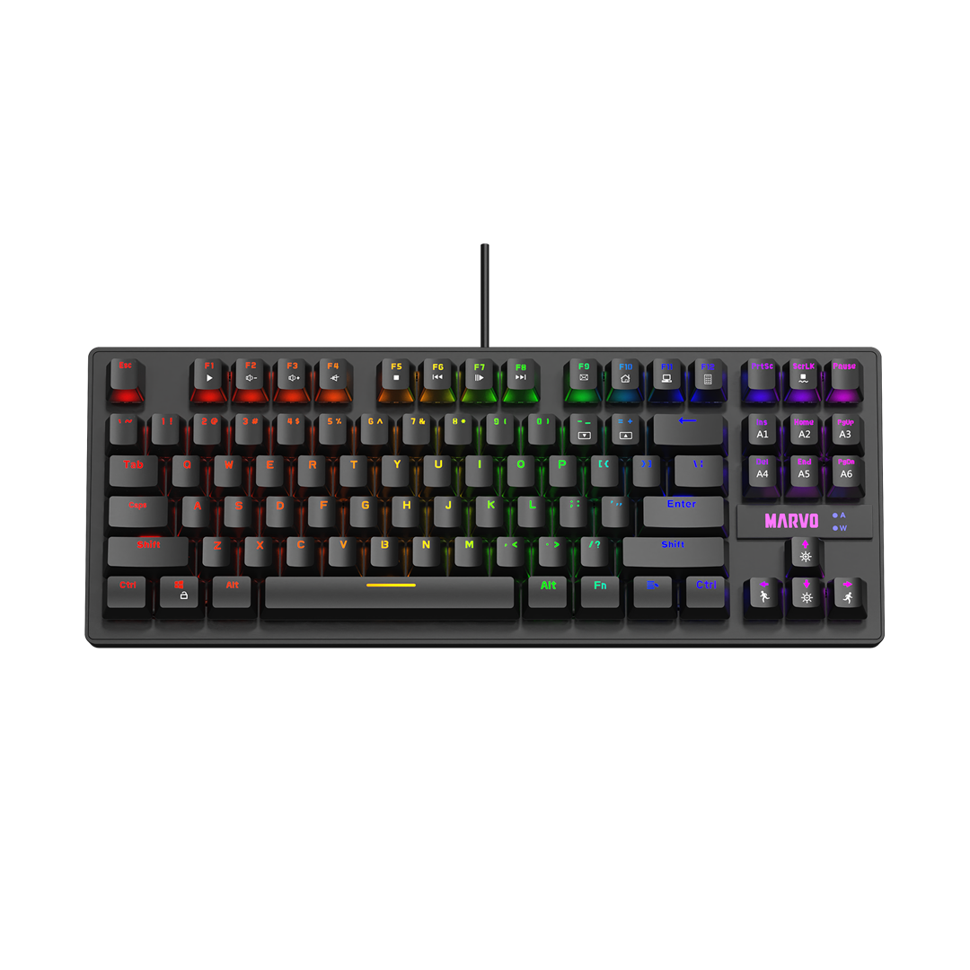 Teclado Mecánico Compacto Gaming Marvo KG901 - OUTLET