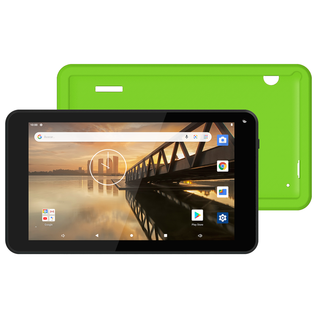 Tablet HDC H7 ONE con Funda de Silicona Verde - OUTLET
