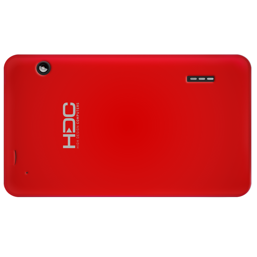 Tablet HDC H7 ONE con Funda de Silicona Roja - OUTLET