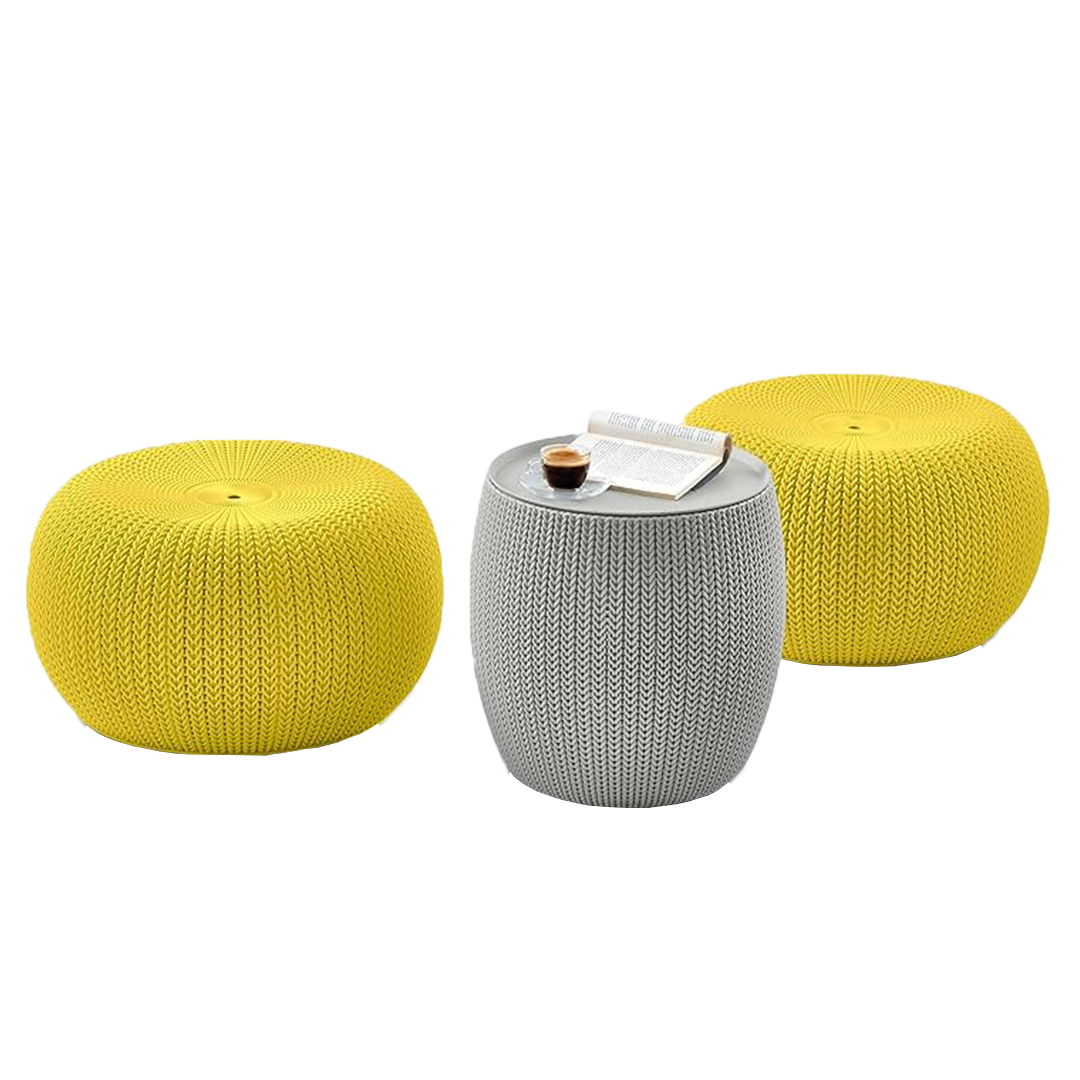 Set Keter Cozy V2 - Puf + Mesita