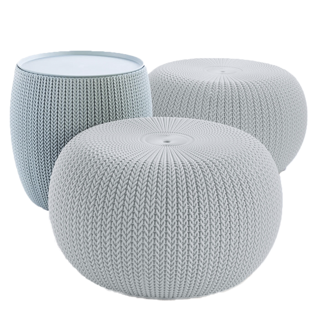 Set Keter Cozy V2 - Puf + Mesita