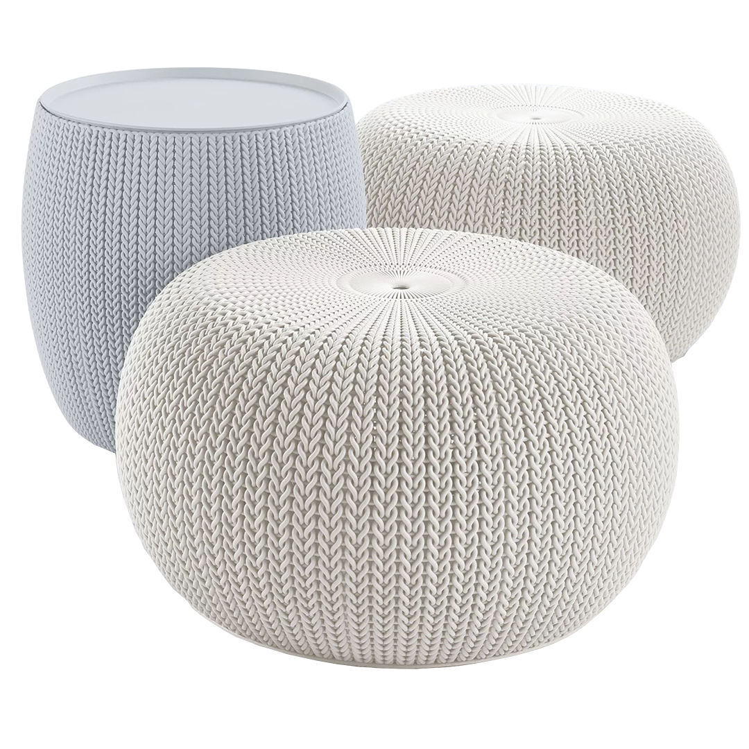 Set Keter Cozy V2 - Puf + Mesita